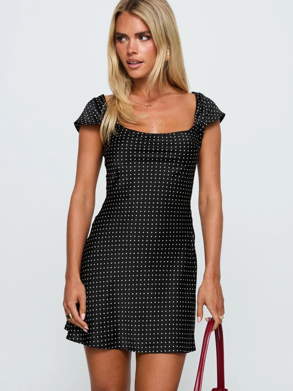 PRINCESS POLLY Lucienna Polkadot Mini Dress 6